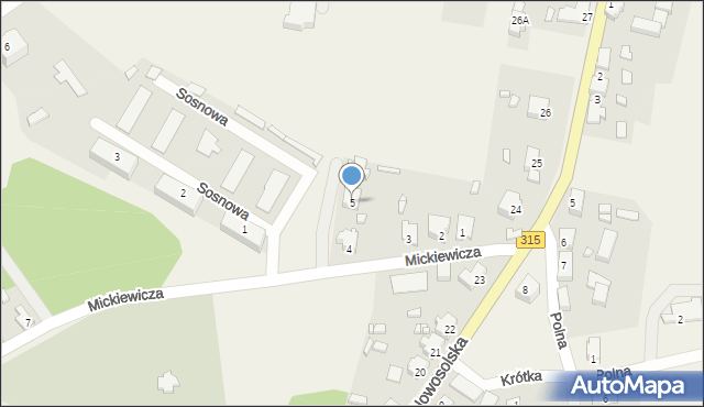 Konotop, Mickiewicza Adama, 5, mapa Konotop