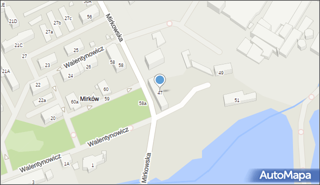 Konstancin-Jeziorna, Mirkowska, 47, mapa Konstancin-Jeziorna