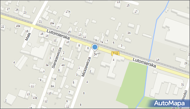 Konstantynów Łódzki, Mickiewicza Adama, 2A, mapa Konstantynów Łódzki