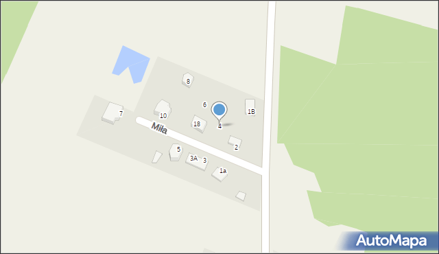 Korczaki, Miła, 4, mapa Korczaki