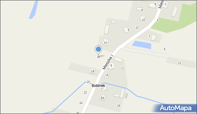 Kordowo, Mieszka I, 16, mapa Kordowo