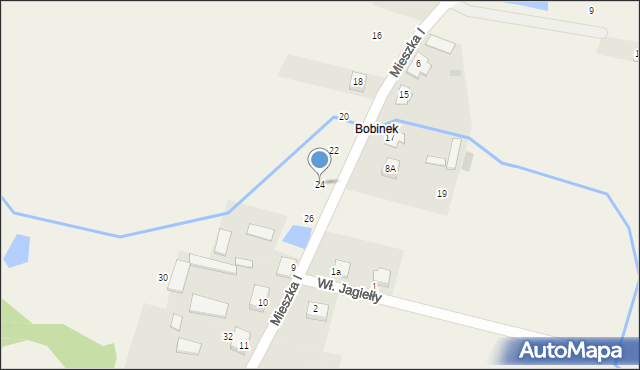 Kordowo, Mieszka I, 24, mapa Kordowo