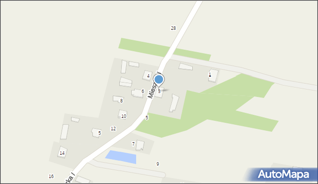 Kordowo, Mieszka I, 3, mapa Kordowo