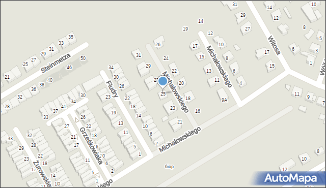 Kórnik, Michałowskiego Stanisława, 25, mapa Kórnik