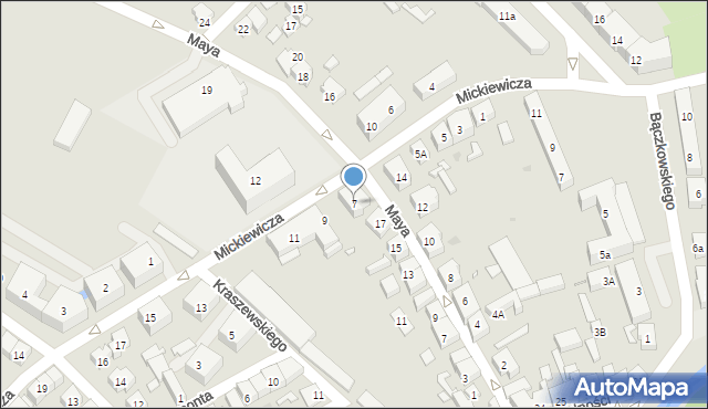 Kościan, Mickiewicza Adama, 7, mapa Kościan