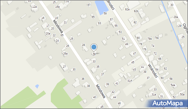 Kościelec, Miodowa, 29, mapa Kościelec