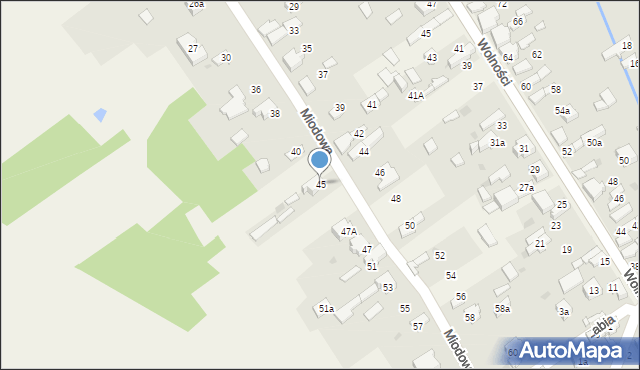 Kościelec, Miodowa, 45, mapa Kościelec