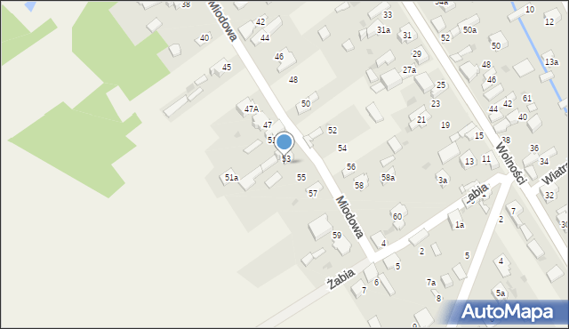 Kościelec, Miodowa, 53a, mapa Kościelec