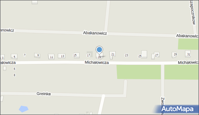 Kościerzyna, Michałowicza Jana, 19, mapa Kościerzyna