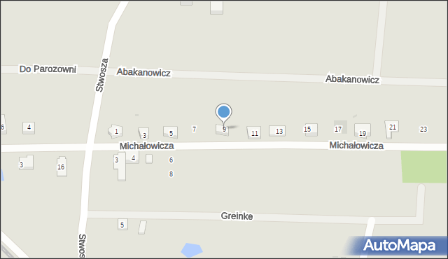 Kościerzyna, Michałowicza Jana, 9, mapa Kościerzyna