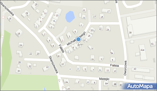 Kościerzyna, Michałowskiego Piotra, 10, mapa Kościerzyna