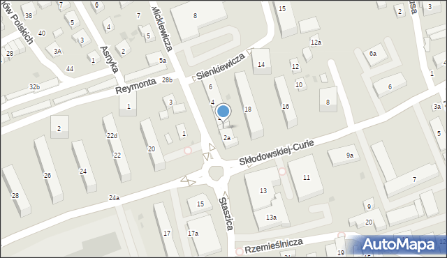Kościerzyna, Mickiewicza Adama, 2b, mapa Kościerzyna