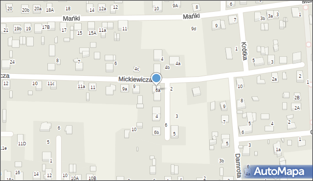 Koszęcin, Mickiewicza Adama, 9c, mapa Koszęcin