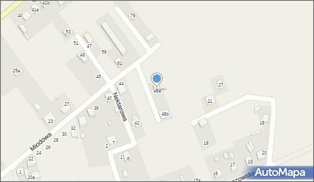 Koszęcin, Miodowa, 48a, mapa Koszęcin