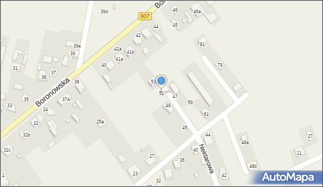 Koszęcin, Miodowa, 51, mapa Koszęcin