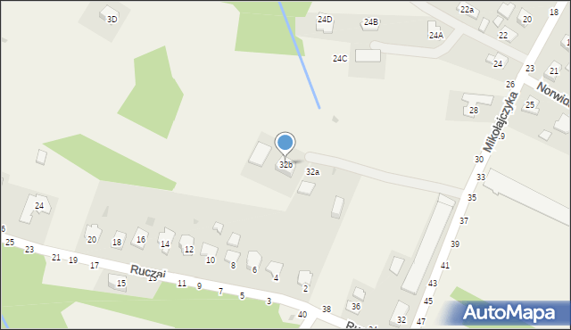 Koszyce Wielkie, Mikołajczyka Stanisława, 32b, mapa Koszyce Wielkie