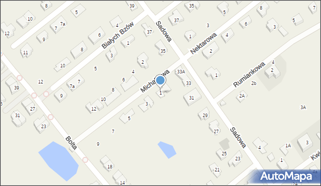 Kowale, Michałkowa, 1, mapa Kowale