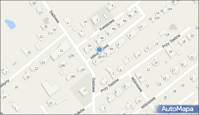 Kowale, Mikołajkowa, 2A, mapa Kowale