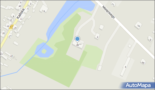 Koźminek, Mielęckiego Andrzeja, 4a, mapa Koźminek