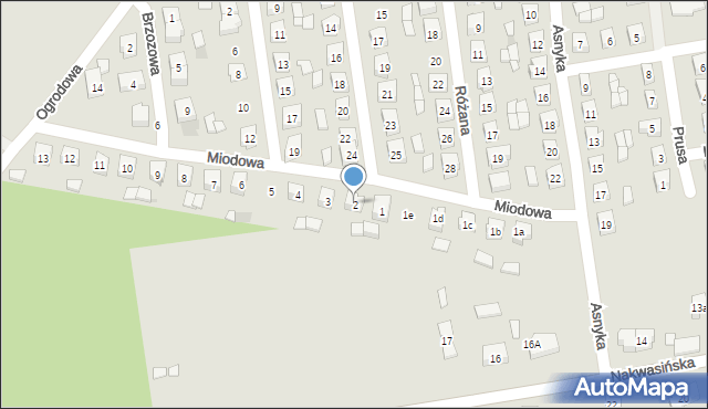 Koźminek, Miodowa, 2, mapa Koźminek