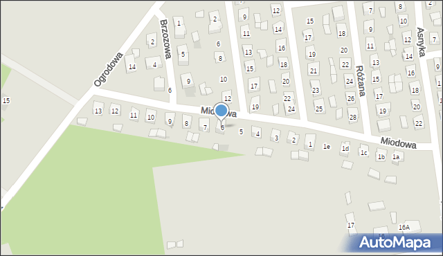 Koźminek, Miodowa, 6, mapa Koźminek