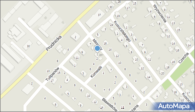 Krapkowice, Mimozy, 9, mapa Krapkowice