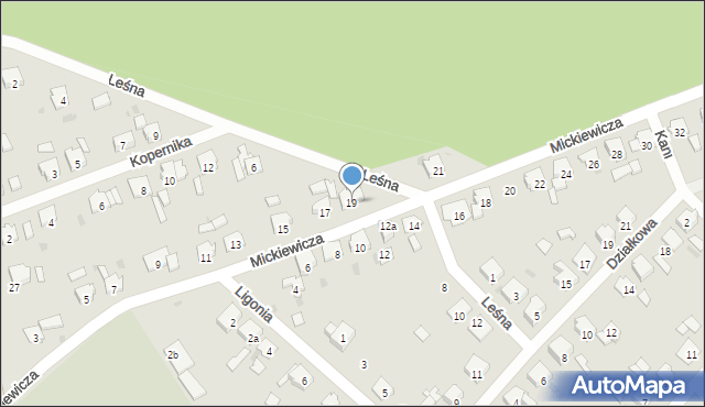 Krapkowice, Mickiewicza Adama, 19, mapa Krapkowice