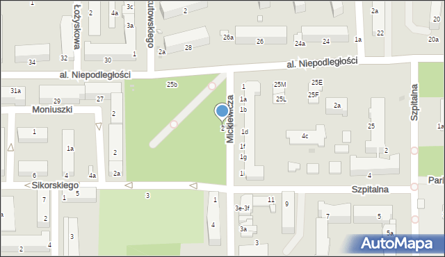 Kraśnik, Mickiewicza Adama, 2, mapa Kraśnik