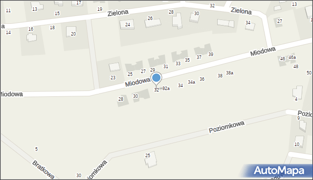 Krępa Słupska, Miodowa, 32, mapa Krępa Słupska