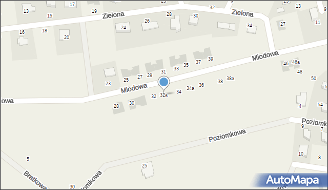 Krępa Słupska, Miodowa, 32a, mapa Krępa Słupska