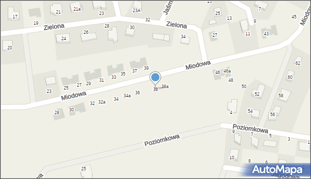 Krępa Słupska, Miodowa, 38, mapa Krępa Słupska