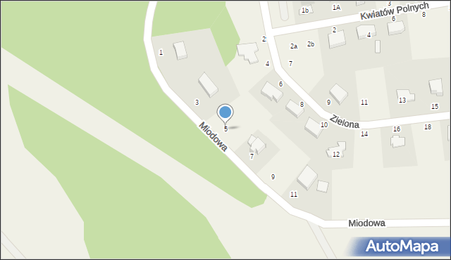 Krępa Słupska, Miodowa, 5, mapa Krępa Słupska