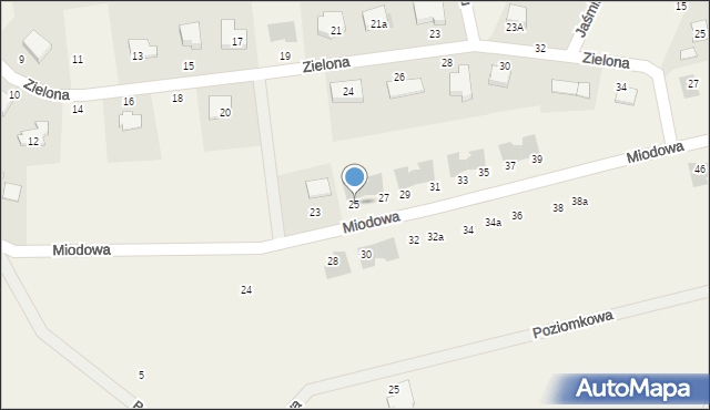 Krępa Słupska, Miodowa, 25, mapa Krępa Słupska