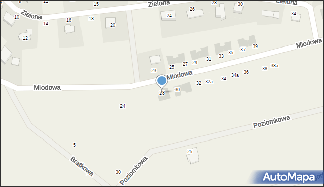 Krępa Słupska, Miodowa, 28, mapa Krępa Słupska