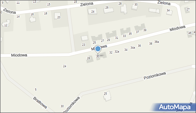 Krępa Słupska, Miodowa, 30, mapa Krępa Słupska