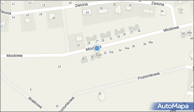 Krępa Słupska, Miodowa, 30a, mapa Krępa Słupska