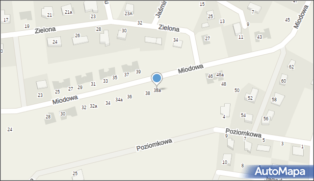 Krępa Słupska, Miodowa, 38a, mapa Krępa Słupska