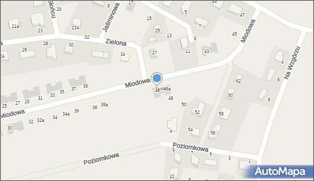 Krępa Słupska, Miodowa, 46, mapa Krępa Słupska