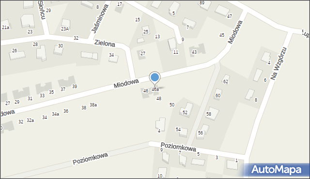 Krępa Słupska, Miodowa, 46a, mapa Krępa Słupska