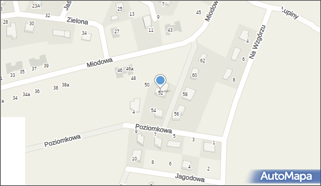 Krępa Słupska, Miodowa, 52, mapa Krępa Słupska