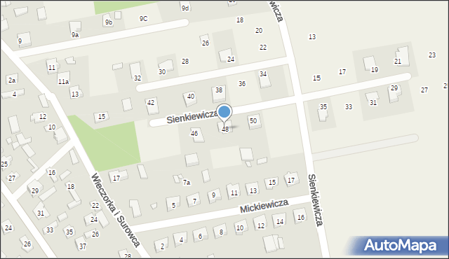 Kroczyce, Mickiewicza Adama, 48, mapa Kroczyce