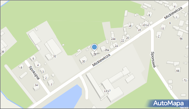 Krzepice, Mickiewicza Adama, 28, mapa Krzepice