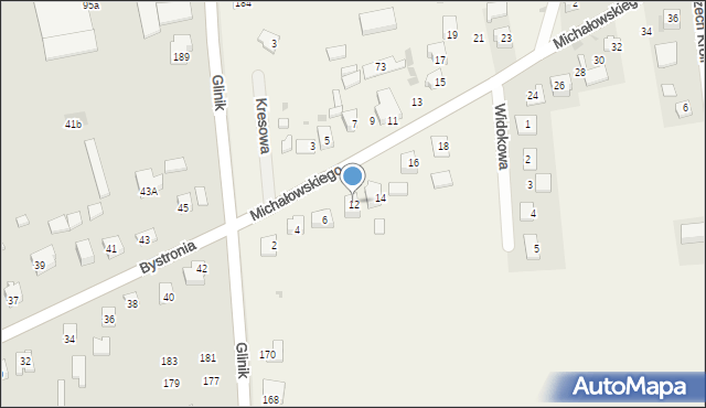 Krzysztoforzyce, Michałowskiego Piotra, 12, mapa Krzysztoforzyce