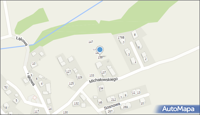 Krzysztoforzyce, Michałowskiego Piotra, 139, mapa Krzysztoforzyce