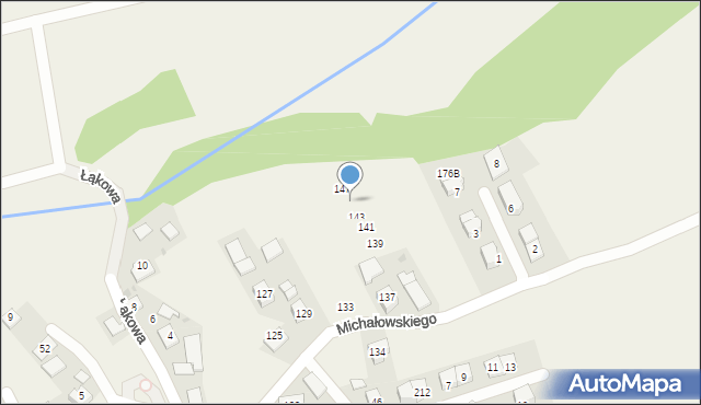 Krzysztoforzyce, Michałowskiego Piotra, 145, mapa Krzysztoforzyce
