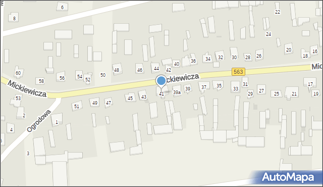 Kuczbork-Wieś, Mickiewicza Adama, 41, mapa Kuczbork-Wieś