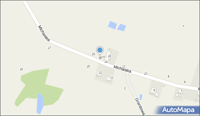 Kuropatnik, Michalaka Stanisława, ks., 18, mapa Kuropatnik