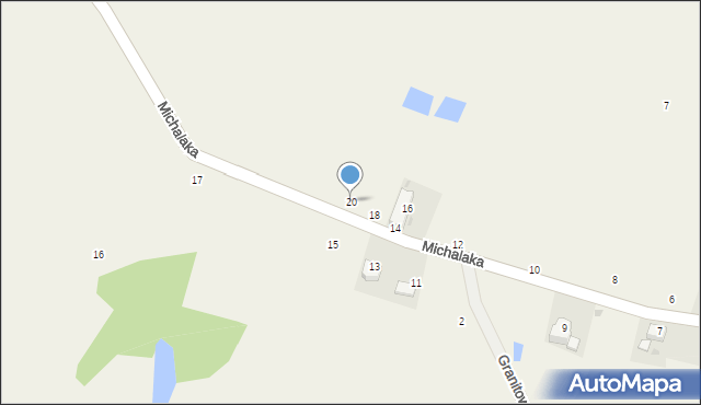 Kuropatnik, Michalaka Stanisława, ks., 20, mapa Kuropatnik