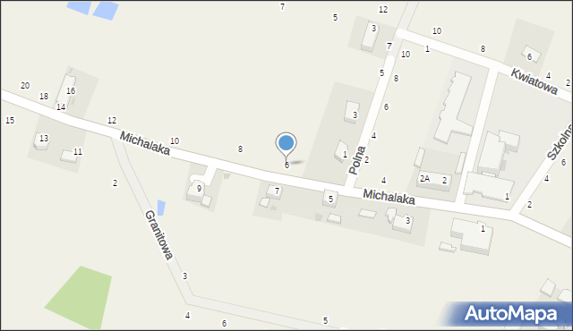 Kuropatnik, Michalaka Stanisława, ks., 6, mapa Kuropatnik