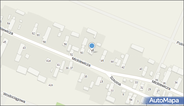 Kurznie, Mickiewicza Adama, 48A, mapa Kurznie